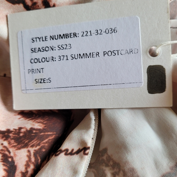 Les coyotes de Paris NWT summer postcard faux wrap maxi skirt size small - Picture 7 of 8